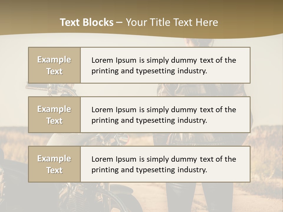 Transportation Y Woman PowerPoint Template