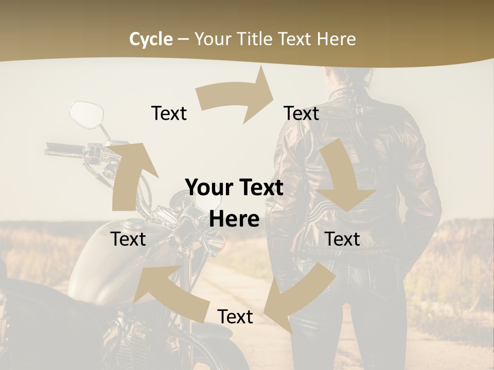 Transportation Y Woman PowerPoint Template