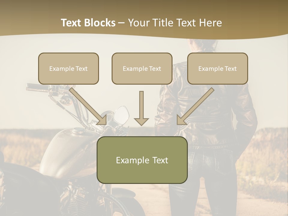 Transportation Y Woman PowerPoint Template
