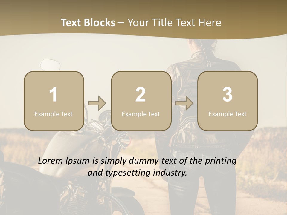 Transportation Y Woman PowerPoint Template