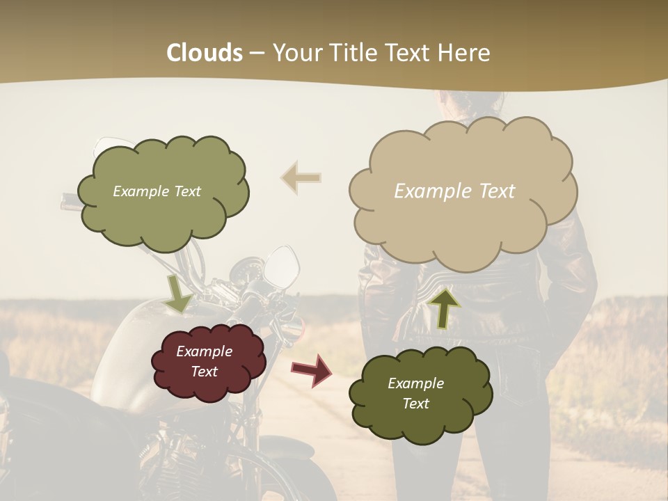 Transportation Y Woman PowerPoint Template