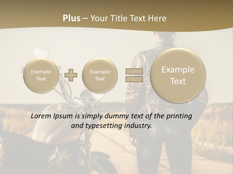 Transportation Y Woman PowerPoint Template