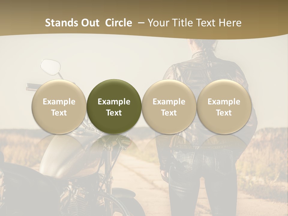 Transportation Y Woman PowerPoint Template