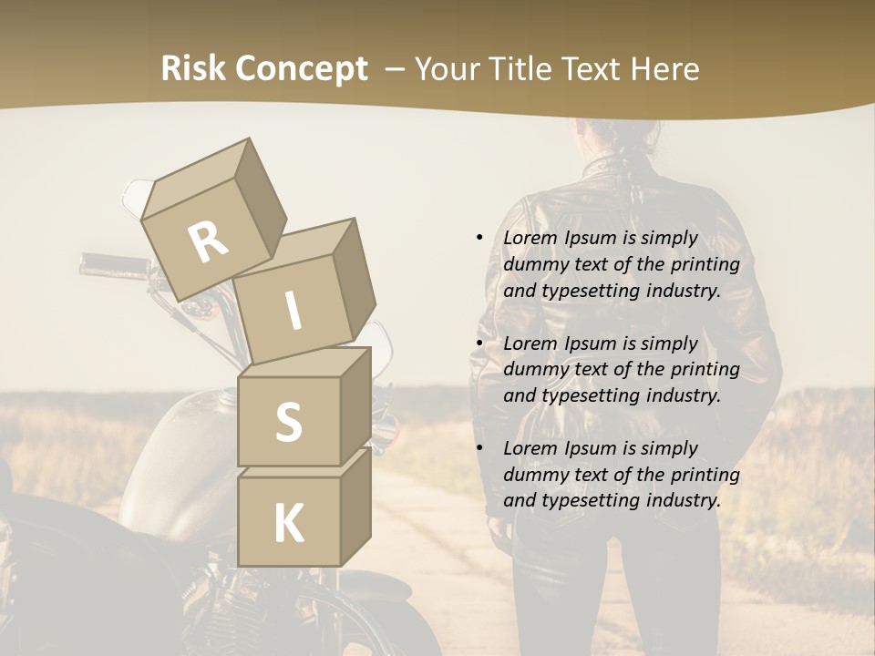 Transportation Y Woman PowerPoint Template