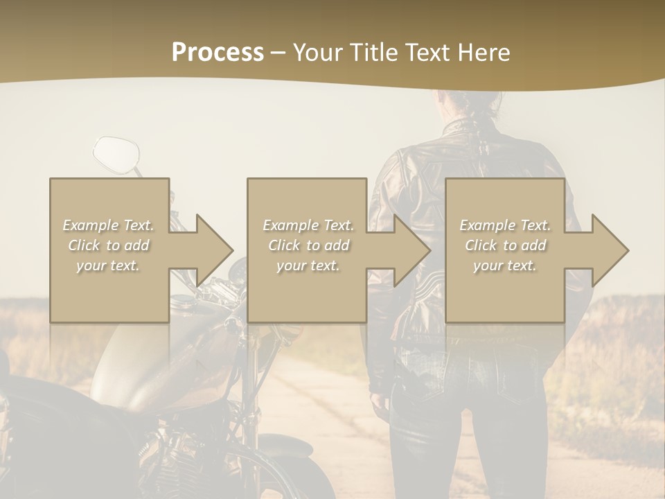 Transportation Y Woman PowerPoint Template