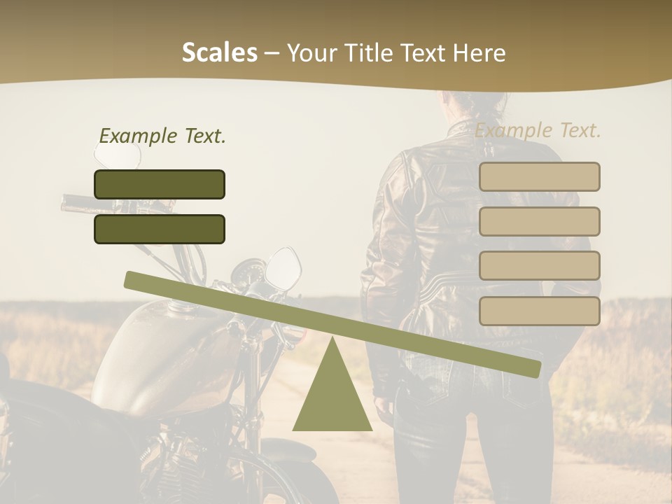 Transportation Y Woman PowerPoint Template