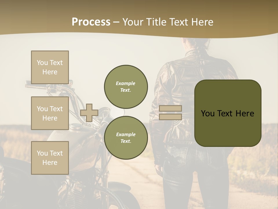 Transportation Y Woman PowerPoint Template