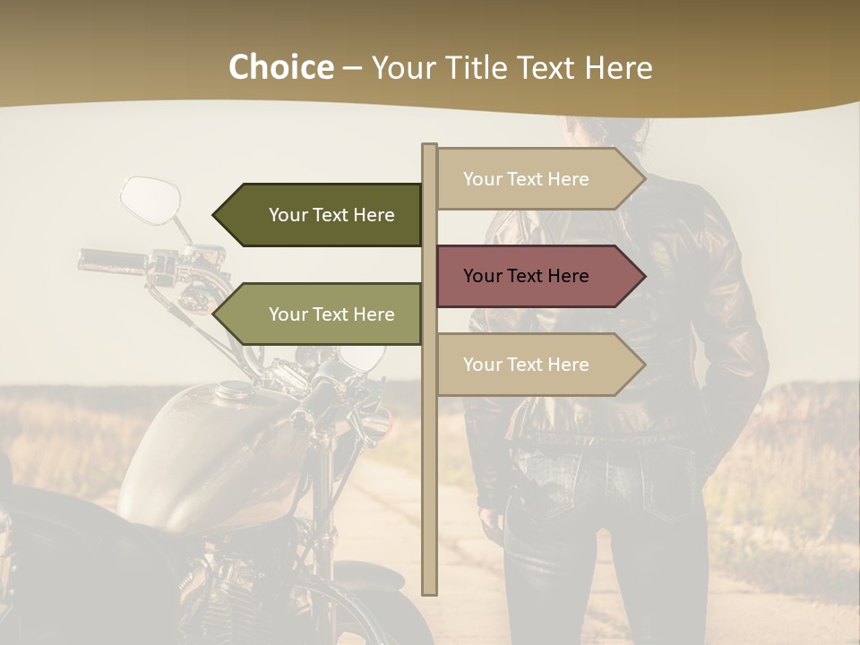 Transportation Y Woman PowerPoint Template