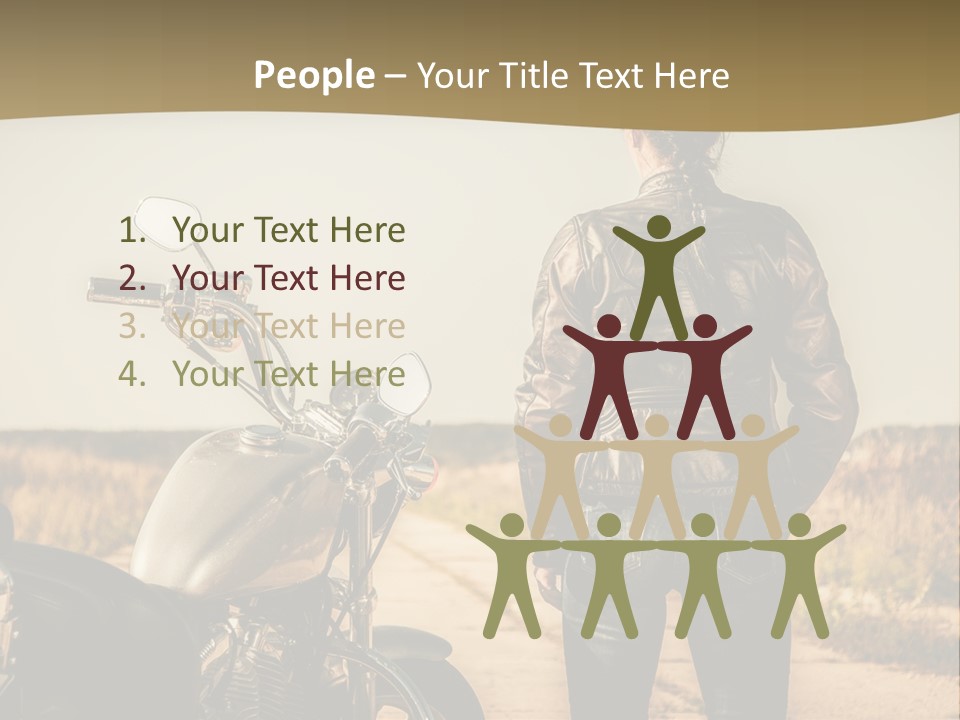 Transportation Y Woman PowerPoint Template