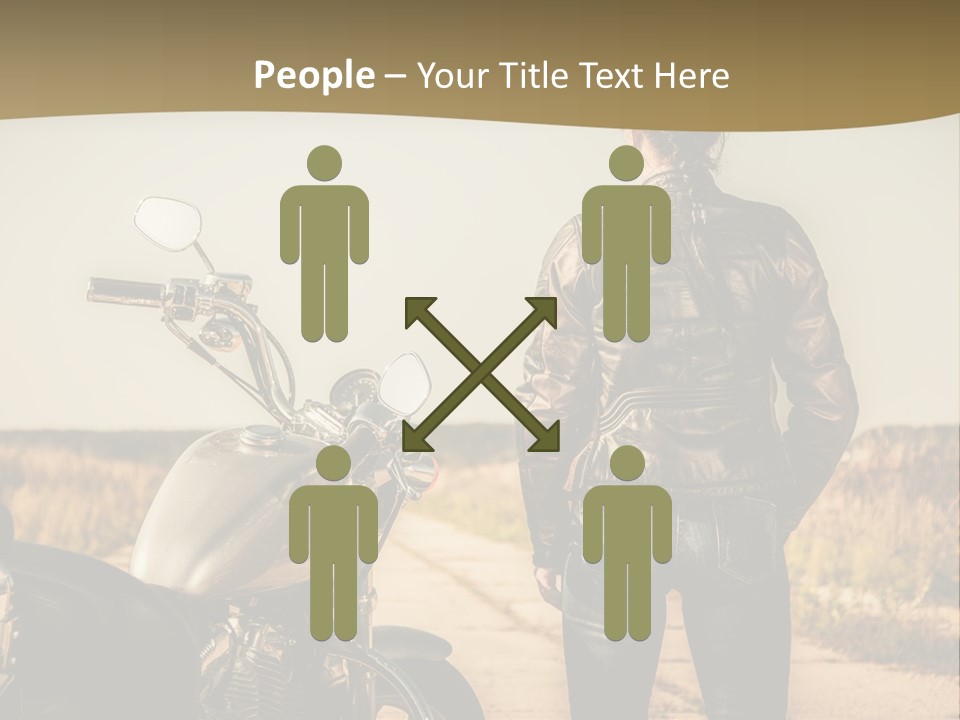 Transportation Y Woman PowerPoint Template