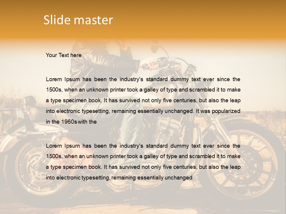 Man Driving Transport PowerPoint Template