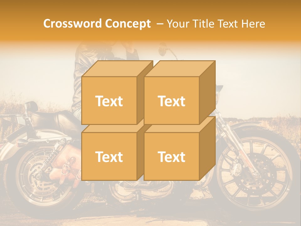 Man Driving Transport PowerPoint Template