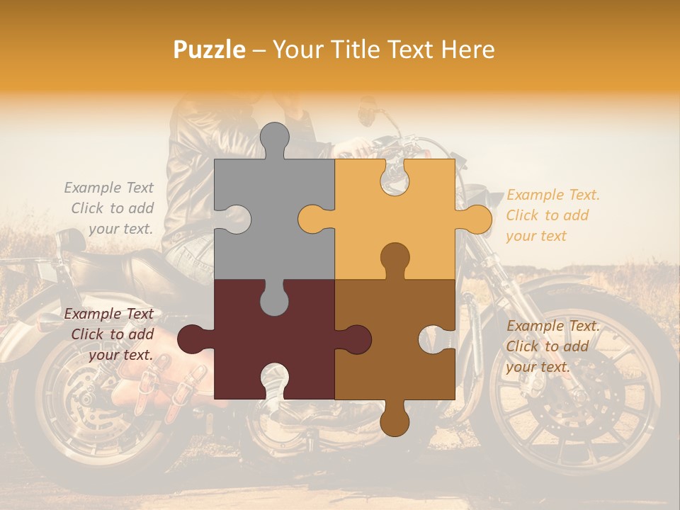 Man Driving Transport PowerPoint Template