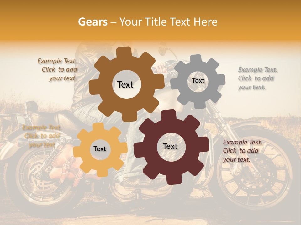 Man Driving Transport PowerPoint Template