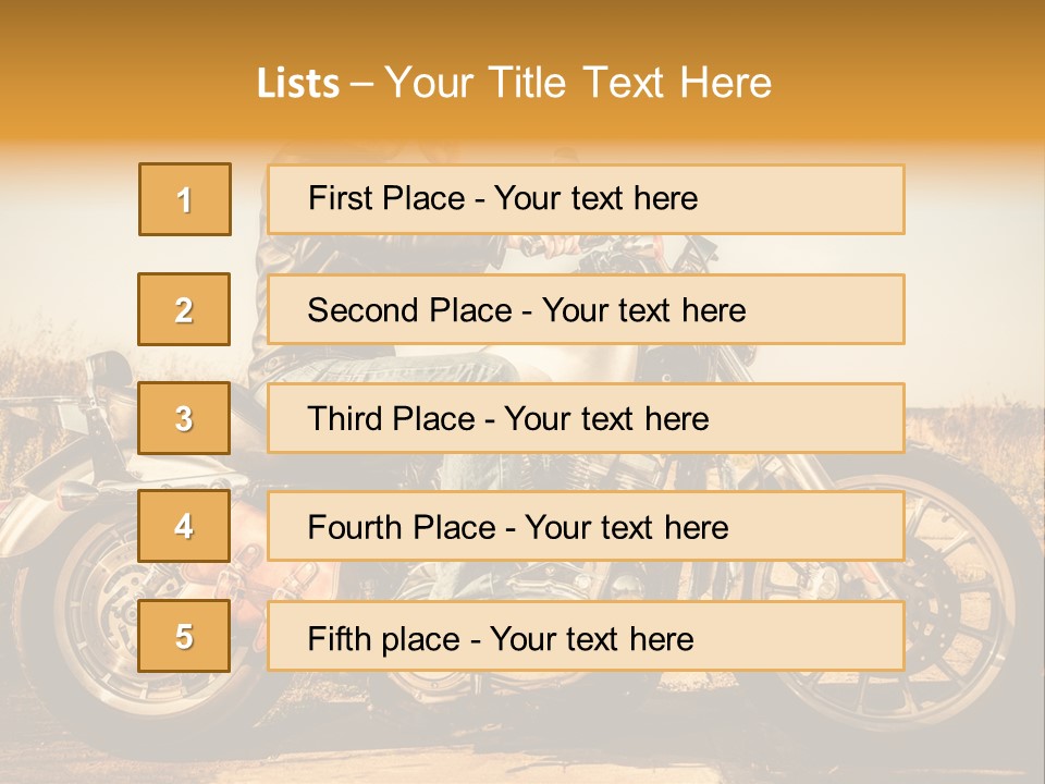 Man Driving Transport PowerPoint Template