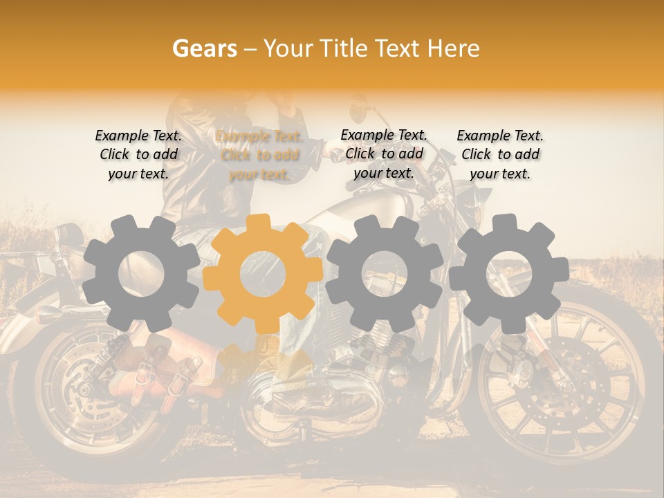 Man Driving Transport PowerPoint Template