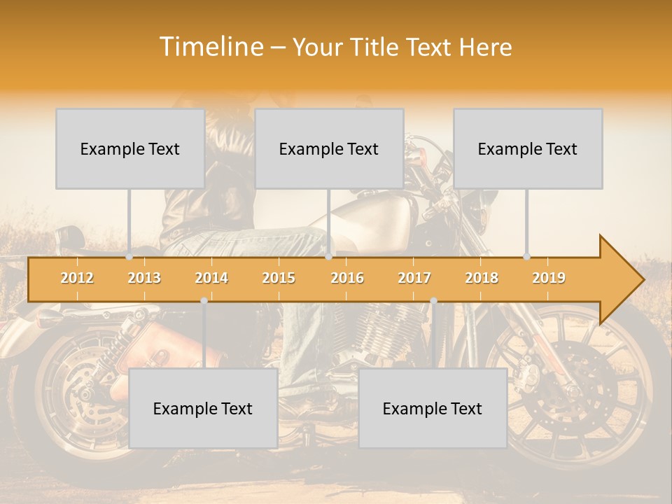 Man Driving Transport PowerPoint Template