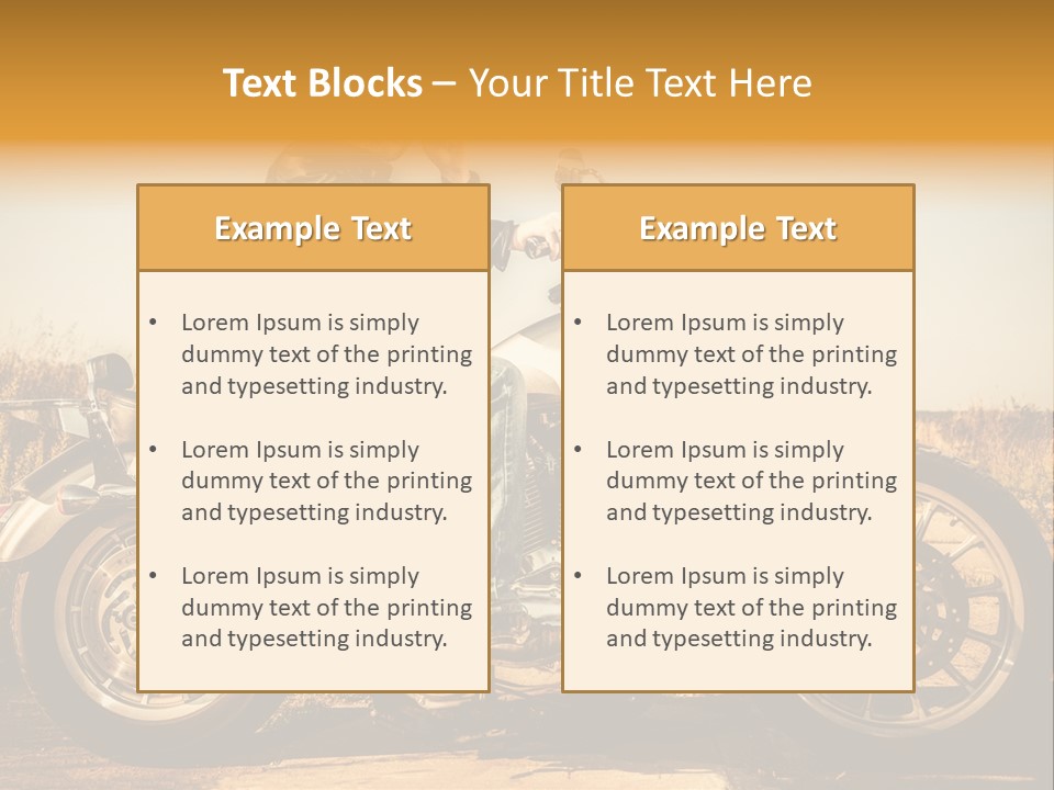Man Driving Transport PowerPoint Template