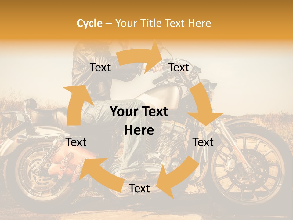 Man Driving Transport PowerPoint Template
