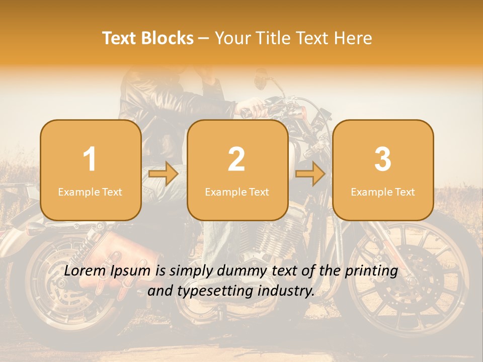 Man Driving Transport PowerPoint Template
