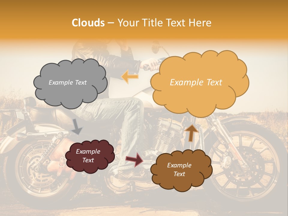 Man Driving Transport PowerPoint Template