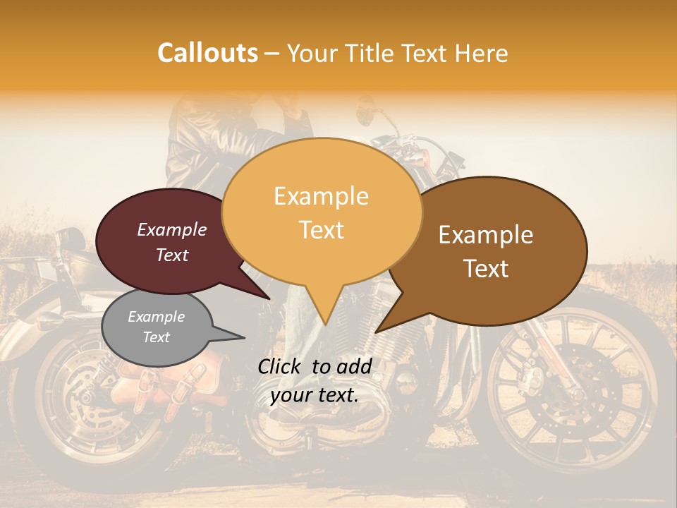 Man Driving Transport PowerPoint Template