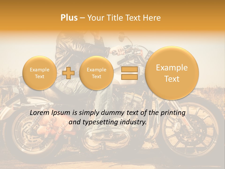 Man Driving Transport PowerPoint Template