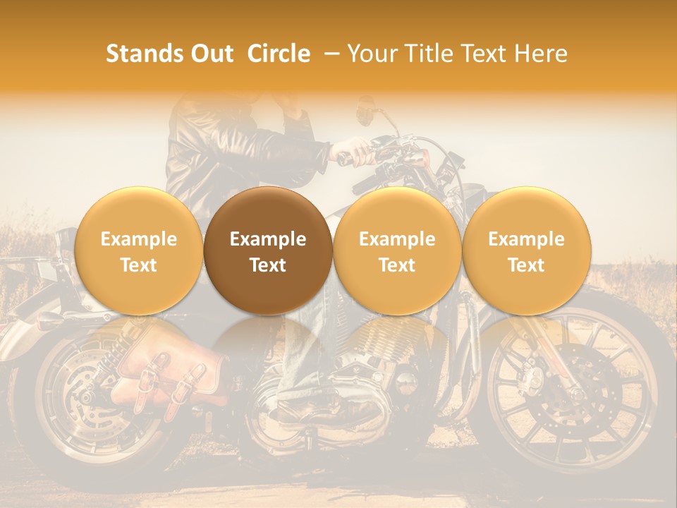 Man Driving Transport PowerPoint Template