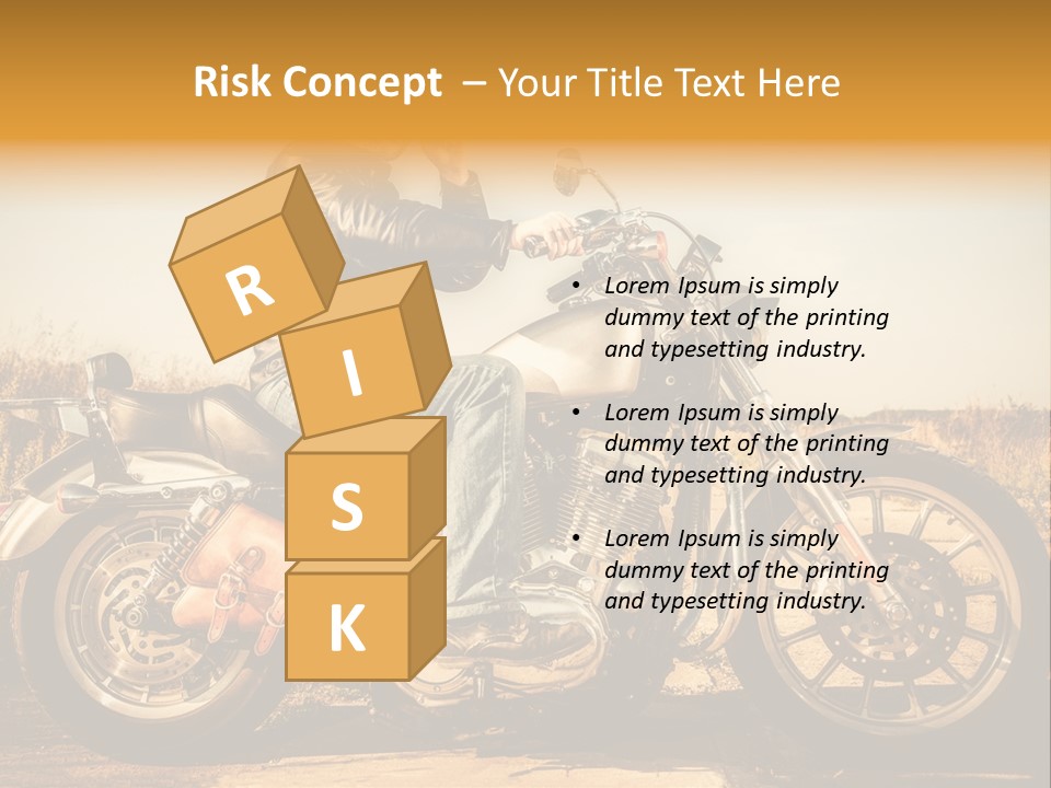 Man Driving Transport PowerPoint Template