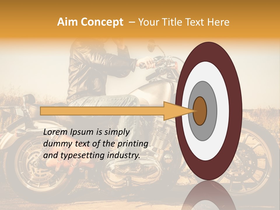 Man Driving Transport PowerPoint Template