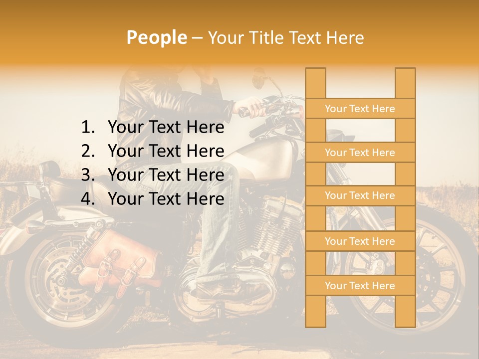 Man Driving Transport PowerPoint Template
