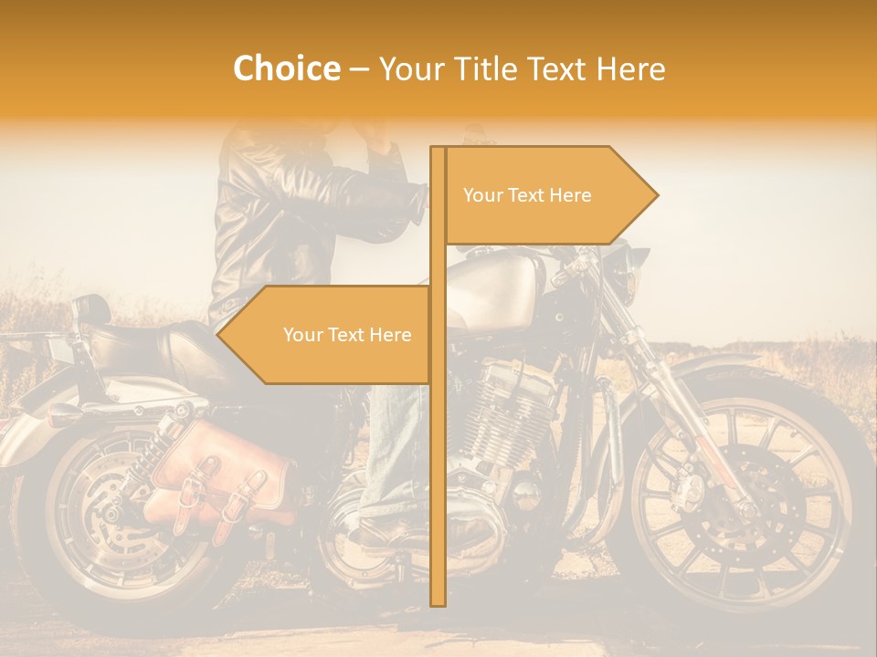 Man Driving Transport PowerPoint Template