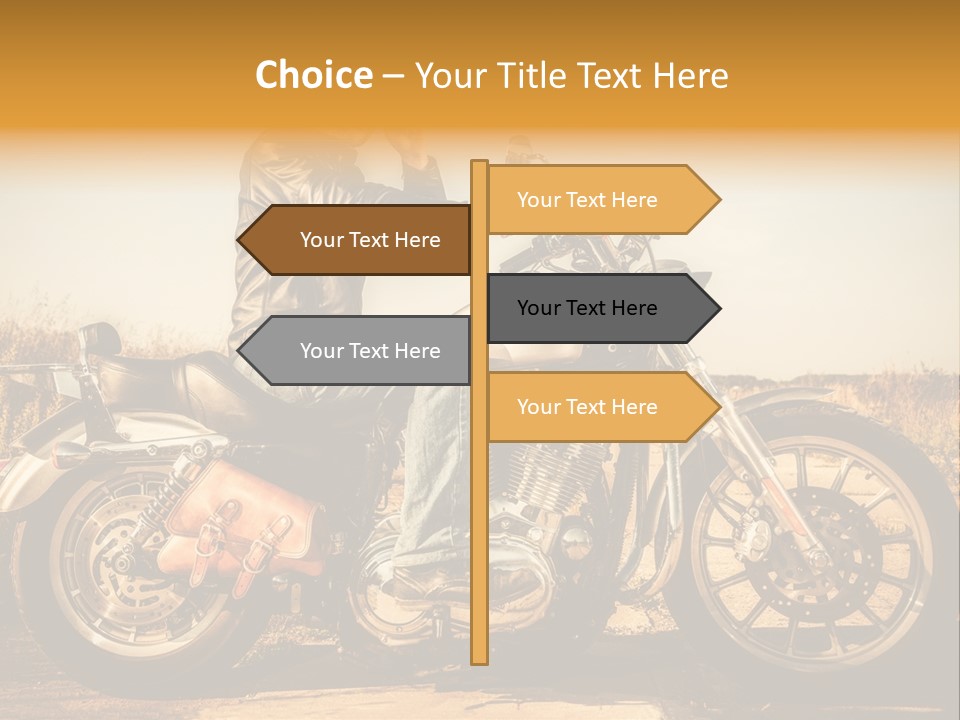 Man Driving Transport PowerPoint Template