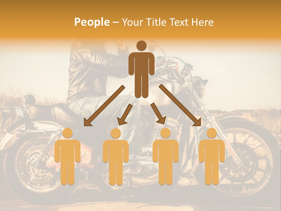 Man Driving Transport PowerPoint Template