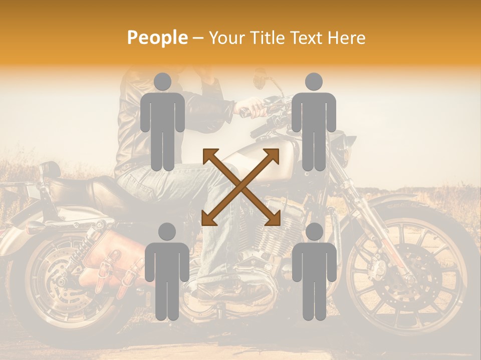 Man Driving Transport PowerPoint Template