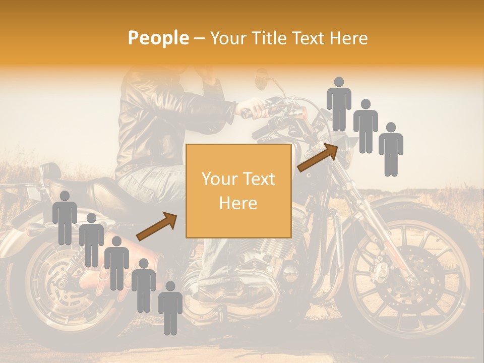 Man Driving Transport PowerPoint Template