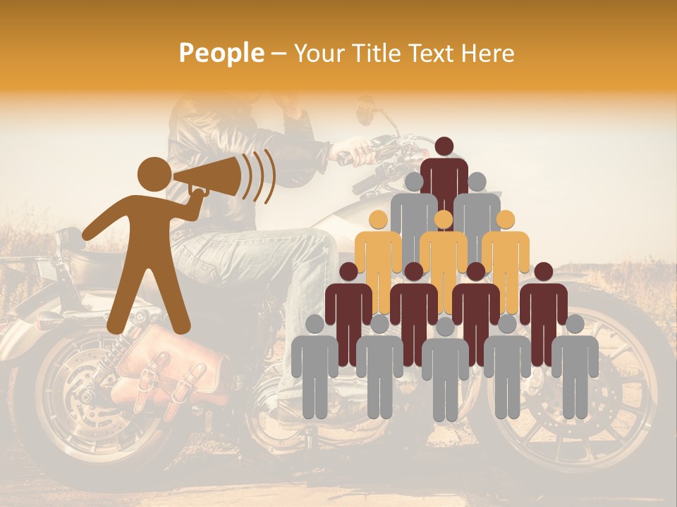 Man Driving Transport PowerPoint Template