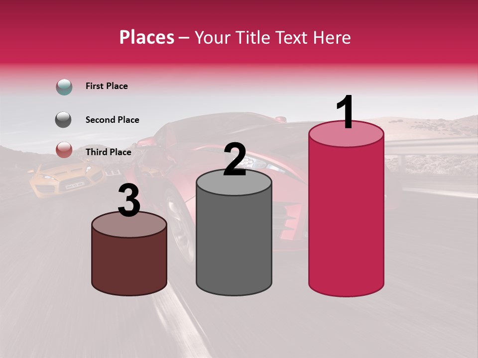 Sport Concept Highway PowerPoint Template