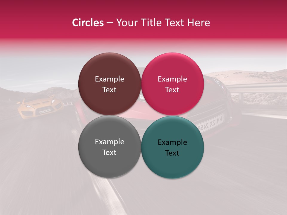 Sport Concept Highway PowerPoint Template