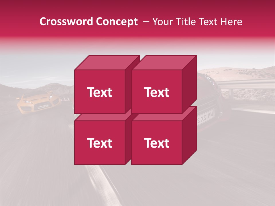 Sport Concept Highway PowerPoint Template