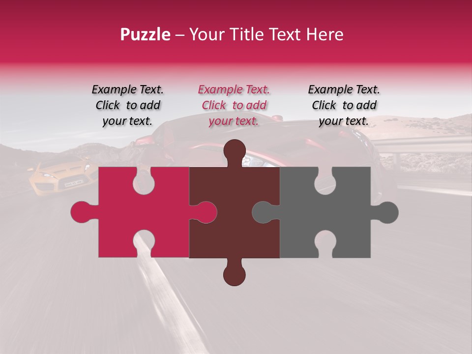 Sport Concept Highway PowerPoint Template