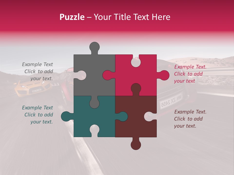 Sport Concept Highway PowerPoint Template