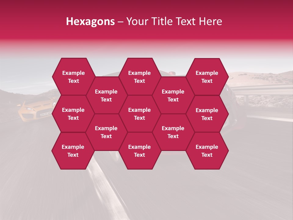 Sport Concept Highway PowerPoint Template