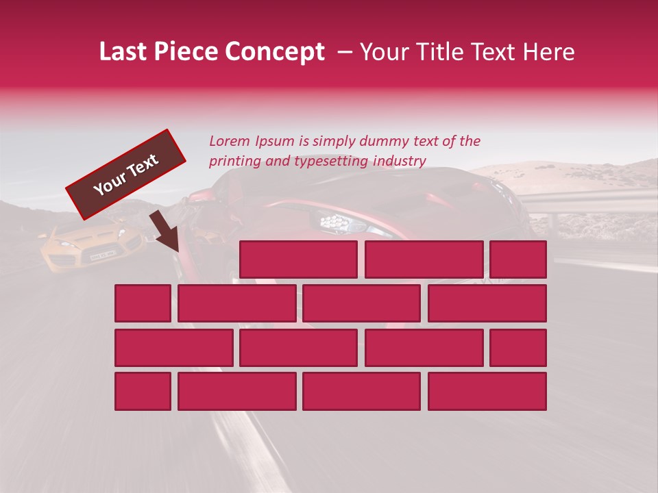 Sport Concept Highway PowerPoint Template