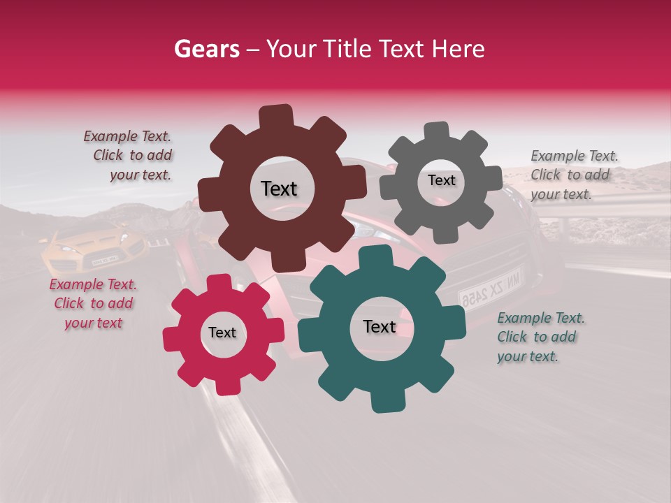 Sport Concept Highway PowerPoint Template