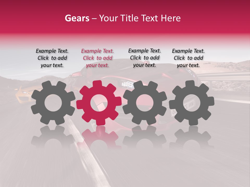 Sport Concept Highway PowerPoint Template