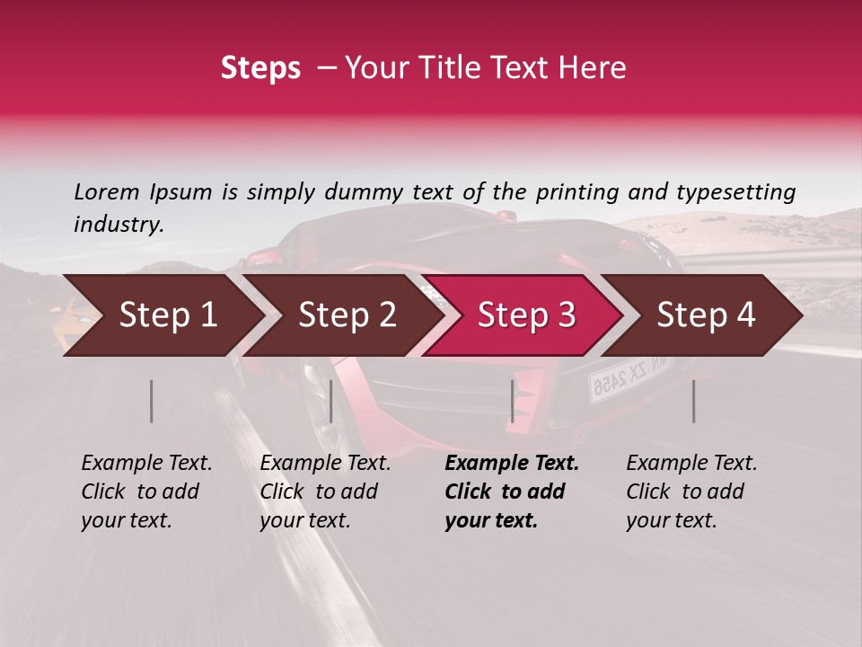 Sport Concept Highway PowerPoint Template