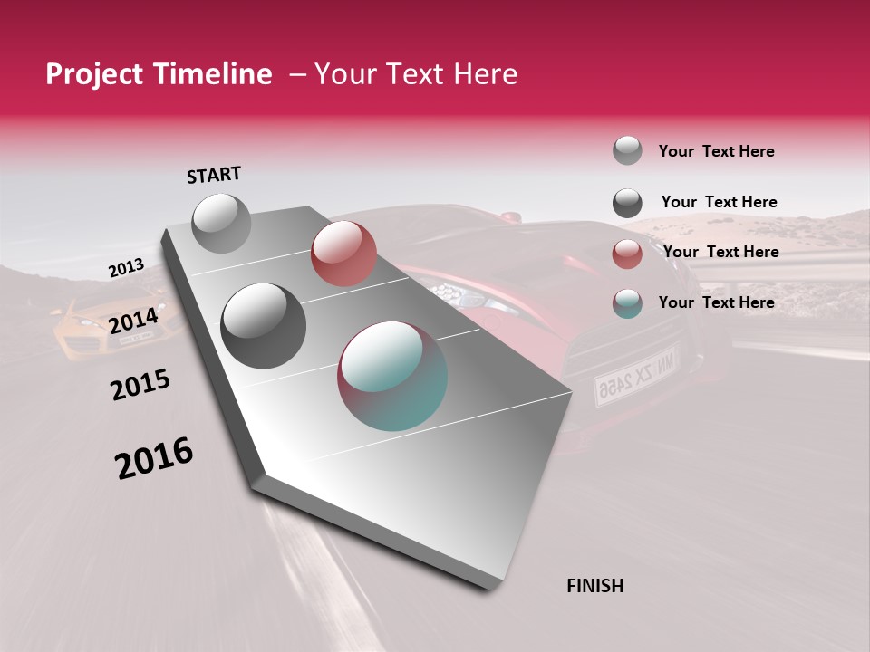 Sport Concept Highway PowerPoint Template