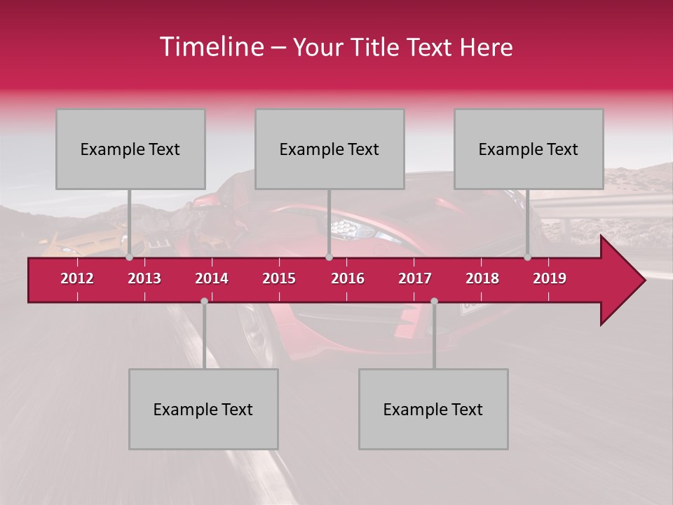 Sport Concept Highway PowerPoint Template