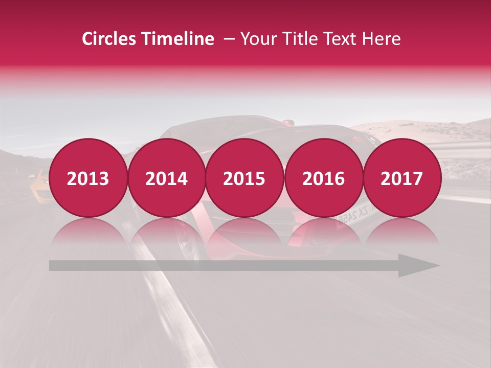 Sport Concept Highway PowerPoint Template